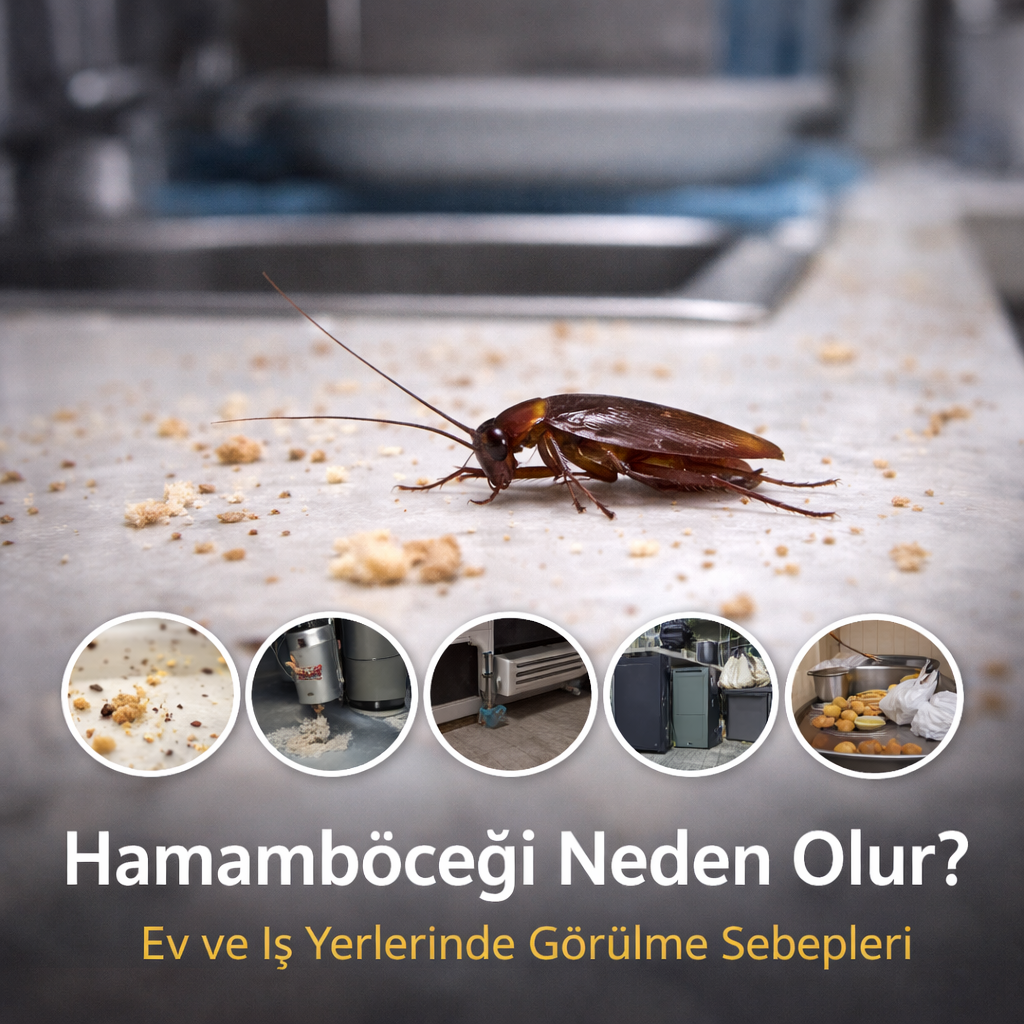 Hamamböceği Neden Olur? Ev ve İş Yerlerinde Görülme Sebepleri